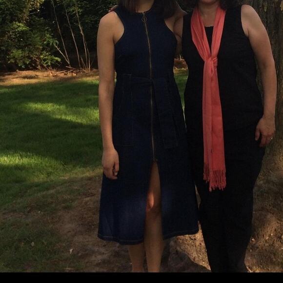 DENIM MAXI DRESS - Picture 3 of 4